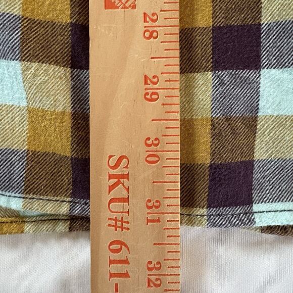 Duluth Trading Plaid Flannel Shirt Women’s Size 2X Long Sleeve Button Up Pocket - Picture 16 of 16